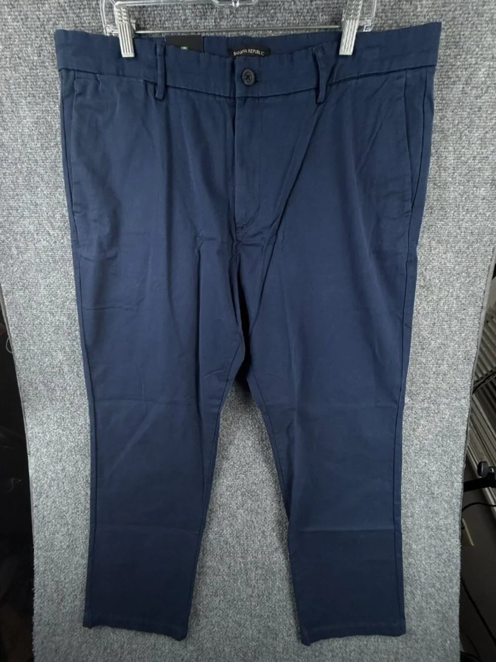 NWT Banana Republic Pants Men Navy Blue Chino 40x29 Adult Cotton Blend Business